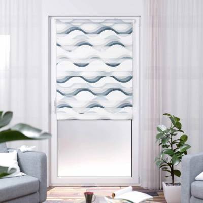 K-Home Klemmfix Dvojitá roleta Madrid 50 x 200 cm šedá 2 ks