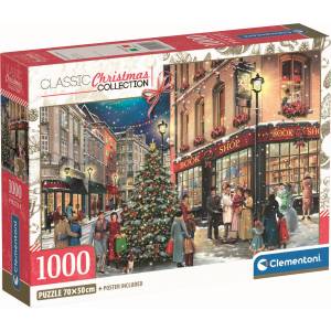 Clementoni Пъзел Clementoni от 1000 части - Коледна разходка (39925)