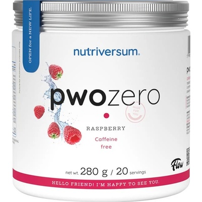 Nutriversum PWO Zero Caffeine Raspberry 280 g