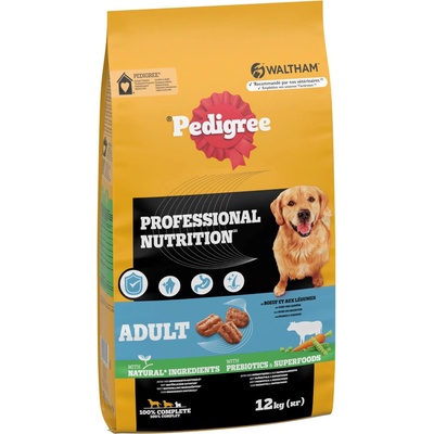Pedigree Professional Nutrition Adult s hovädzím mäsom a zeleninou 2 x 12 kg