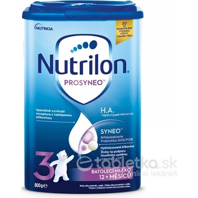 Nutrilon 3 Prosyneo H.A. batoľacie mlieko 12+m 800g