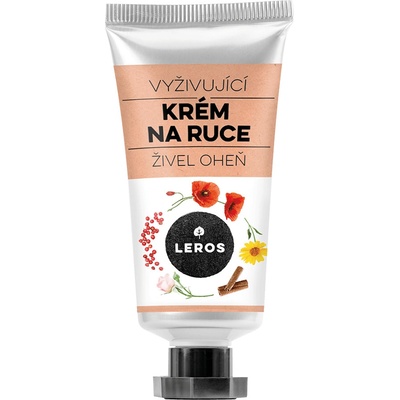 LEROS VYŽIVUJÍCÍ KRÉM NA RUCE ŽIVEL OHEŇ s růžovým pepřem a skořicí 30 ml