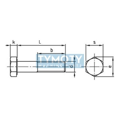 Šroub šestihranný částečný závit DIN 931 M12x70-10.9 bez PÚ