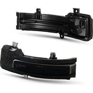  Диодни мигачи за странични огледала за Mitsubishi ASX, L200 (2005+), Pajero, Pajero Sport (2008+), Outlander (2012+) - опушени с бягащ мигач (SB037D)