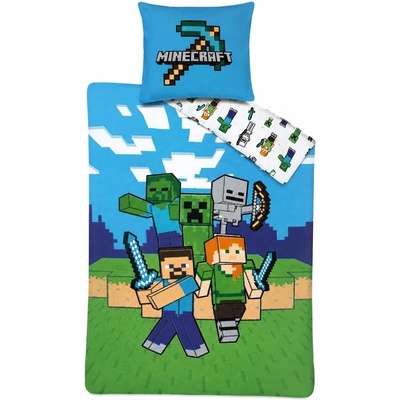 TipTrade Bavlnené obliečky Minecraft