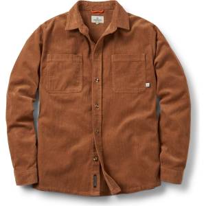 Passenger Мъжка риза с копчета Passenger Backcountry Cord Shirt - Toffee (033-2664-0312)