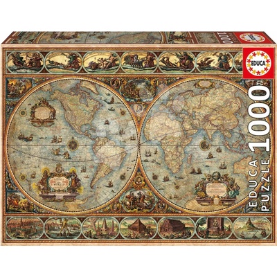 Educa Orbis Terrarum a Fix lepidlo 1000 dielov