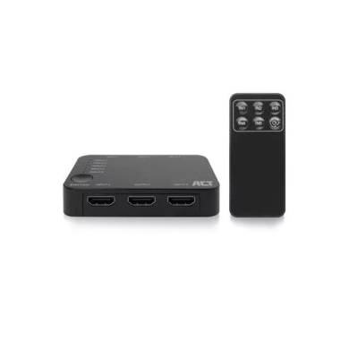 HDMI суич ACT AC7841, 5/1, 3D, 4K@60Hz, Черен (EWENT-ACT-SPLIT-AC7841)