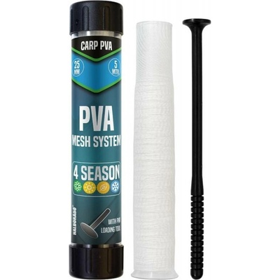 Haldorádó Carp PVA Mesh System 25 mm - PVA síťka na tubě s pěchovačem 5 m