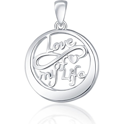 JVD Strieborný prívesok love SVLP0974XH20000