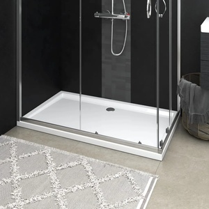 vidaXL Правоъгълно ABS душ корито, бяло, 70x120 см (148905)