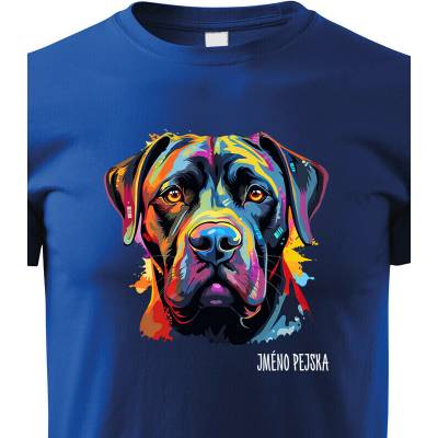 Dětské tričko Cane Corso Modrá Canvas tričko 2439