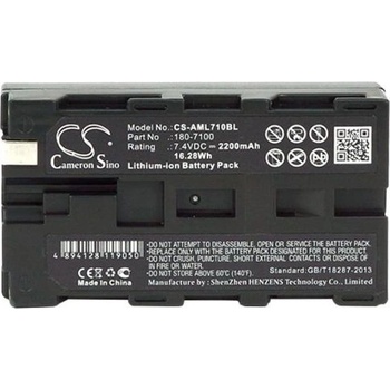 Cameron sino Батерия за баркод скенер AML M7100 M7220 180-7100 LiIon 7.4V 2200mAh Cameron Sino (CS-AML710BL)