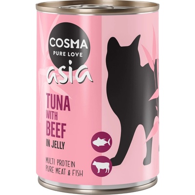 Cosma Asia v želé Tuniak s hovädzím 6 x 400 g