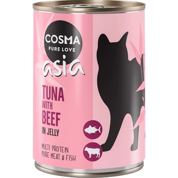 Cosma Asia v želé Tuniak s hovädzím 6 x 400 g