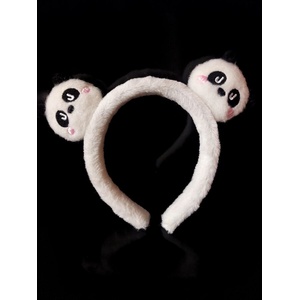 Radi handmade Пухкава диадема с панди (803)