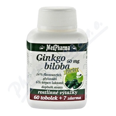 MedPharma Ginkgo biloba 60 mg Forte tob.67
