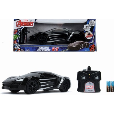Jada Toys Marvel Diecast Model Panther & 2017 Lykan Hypersport černá 1:24
