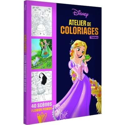 DISNEY - ATELIER DE COLORIAGES TEENS - Flower Power