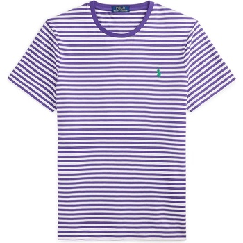 Ralph Lauren Polo Strp Custom T Sn62 - Purple/White