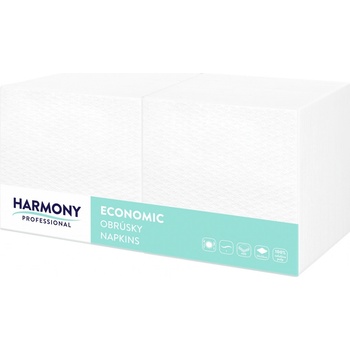 Harmony ubrousky Professional 1V bílé 400 ks 33x33cm