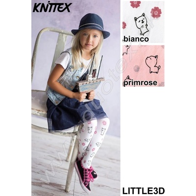 Knittex Pančuchové nohavice Little 3D bianco
