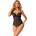 Obsessive Serena Love Crotchless Teddy Black M/L
