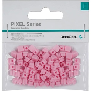 Deepcool Силоконови пиксели DeepCool PIXEL, 5.4 x 5.4 x 4 мм, 100 броя, кутии с пиксел дизайн, розови (R-PIXEL-PK100-G-1)