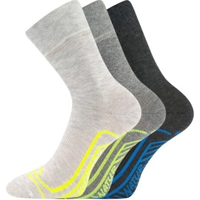 VoXX Linemulik Dětské lněné ponožky 3 páry mix kluk – Zboží Dáma