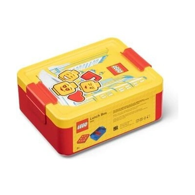 Lego Desiatový box Iconic Girl červeno žltý vzor