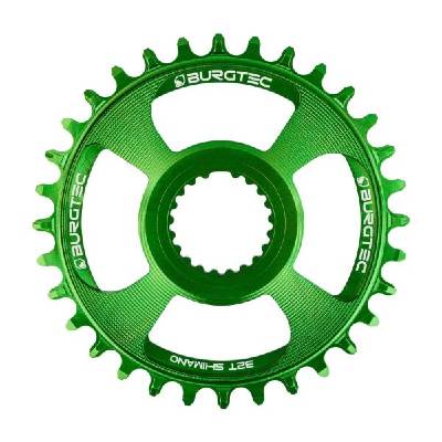 Плоча BURGTEC Shimano Direct Mount Thick Thin плоча - Зелен 32T