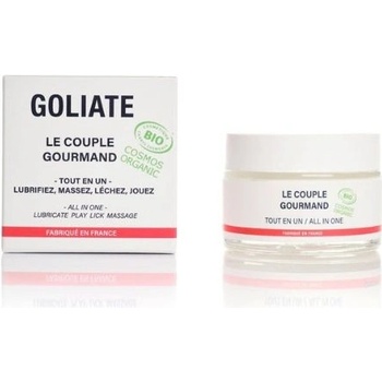 Goliate The Gourmet Couple BIO jedlý masážny a lubrikačný olej 2v1 s orechovou vôňou a chuťou 50 ml