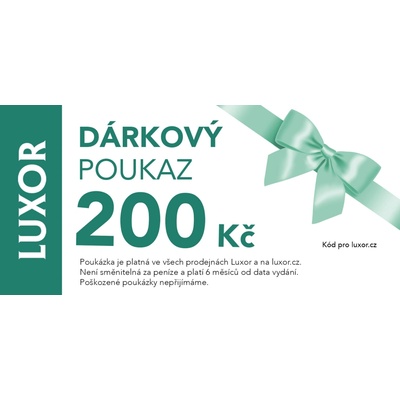 Luxor Elektronický dárkový poukaz 200 Kč - Slavnostní