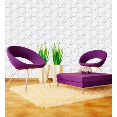 DIMEX ART Луксозна флизелинова тапета бяла мембрана