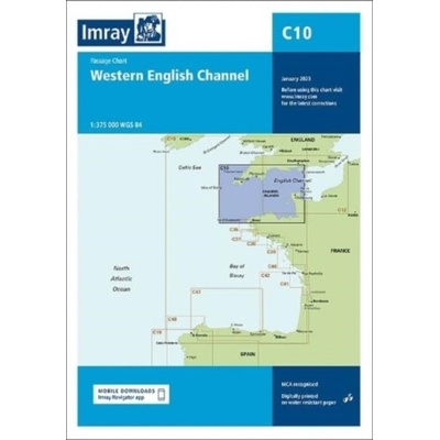 Imray Chart C10 - Western English Channel Passage Chart (Imray)(Sheet map, folded)