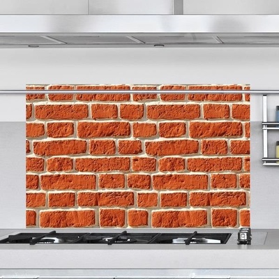 Samolepicí dekorace Bellacasa na zeď Bricks 67105 / Samolepka do kuchyně Crearreda Červené cihly (45 x 70 cm)