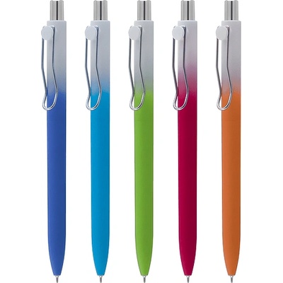 Химикалка преливаща с грип микс цветове 9259