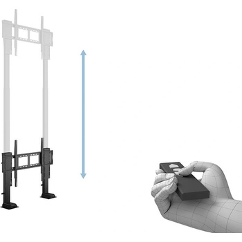 Multibrackets Моторизирана стойка за телевизор с дистанционно управление Multibrackets MB-7358, диагонал 55"-100", макс. 100 кг, черна (7350022737358)