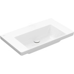 Villeroy & Boch Subway 3.0 - Умивалник 80x47 см, без преливник, без отвор за смесител, CeramicPlus, Stone White 4A7083RW (4A7083RW)