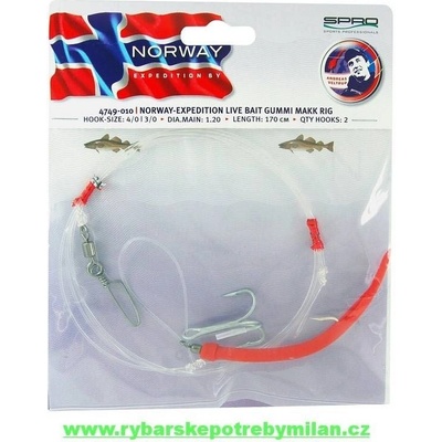 SPRO Norway Live Bait Rig/Gummi Makk