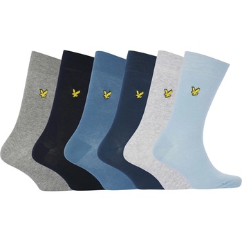 Lyle and Scott Чорапи Lyle and Scott Men's Victor Crew Socks - Bue/Blue/Grey