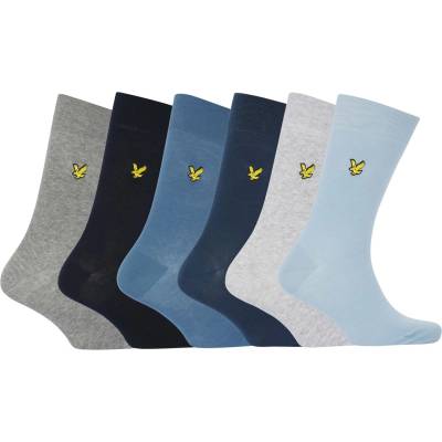 Lyle and Scott Чорапи Lyle and Scott Men's Victor Crew Socks - Bue/Blue/Grey