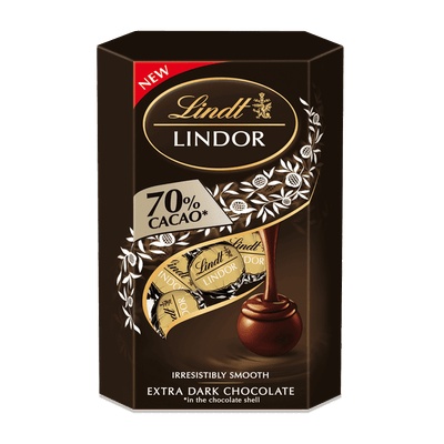 Lindt Черен шоколад Lindor 70% 200гр
