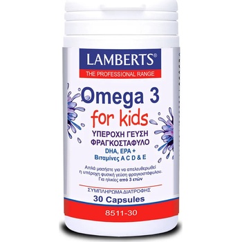 Image 1 of LAMBERTS Хранителна добавка Омега 3 за деца 3г+ , Lamberts Omega 3 For Kids 30 Caps