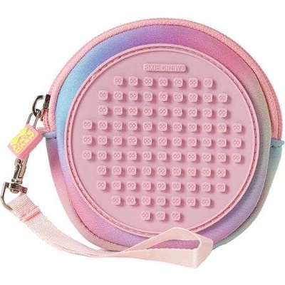 Pixie Crew Чанта кръг, розова, Сърце и лапи 50 пиксела