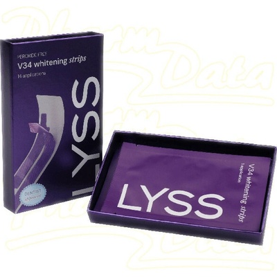 LYSS V34 whitening strips 14 applications 28 ks – Sleviste.cz