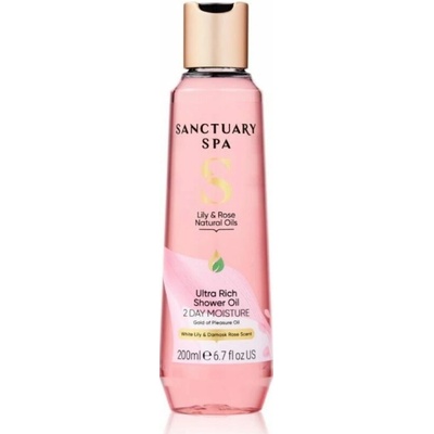 SANCTUARY SPA Lily & Rose Sprchový olej s přírodními oleji lilie a růže 200ml
