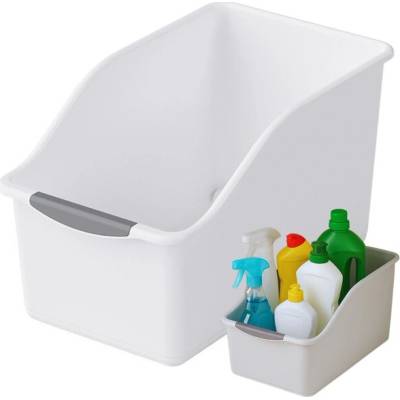 Verk Group PLASTIKOVÝ ORGANIZÉR DO KUCHYNĚ PLASTOVÁ NÁDOBKA DO SKŘÍNĚ NA ČISTÍCÍ PROSTŘEDKY KUCHYNĚ KOUPELNA