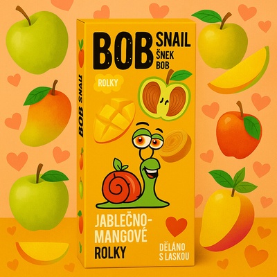 Šnek BOB mangové rolky 30 g