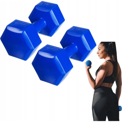 DrFit Pevné asfaltové jednoručky 2 x 4 kg
